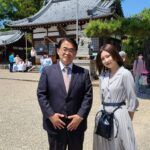 大村秀章愛知県知事「知立市PR部長の元SKE48の北川綾巴さんと偶然お会いしました。」