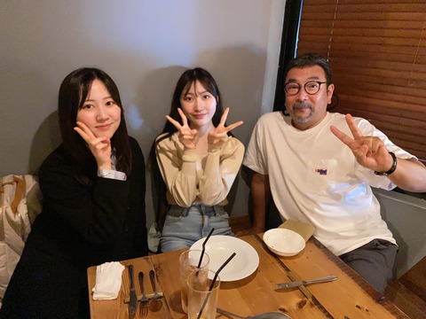 SKE48元支配人 湯浅洋さんが白井姉妹と食事に！！！