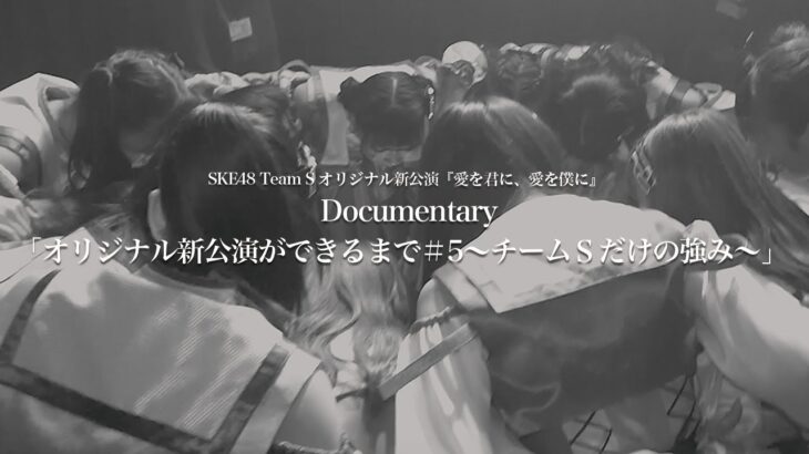 【SKE48】Documentary「オリジナル新公演ができるまで＃5～チームＳだけの強み～」