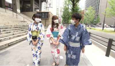 【櫻坂46】田村保乃＆山﨑天、ダウンタウン浜田さんと夏祭り！