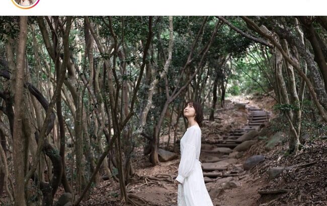 【元AKB48】篠田麻里子、墓参りを報告。写真には山道で単身白いロングスカート姿！！！