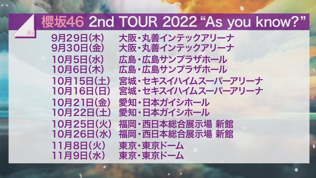 櫻坂46 ツアーファイナルで東京ドーム公演開催決定！！！【コンサート】