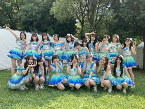 【SKE48】「TIF2022」を終えた青木莉樺が汗だく！！！