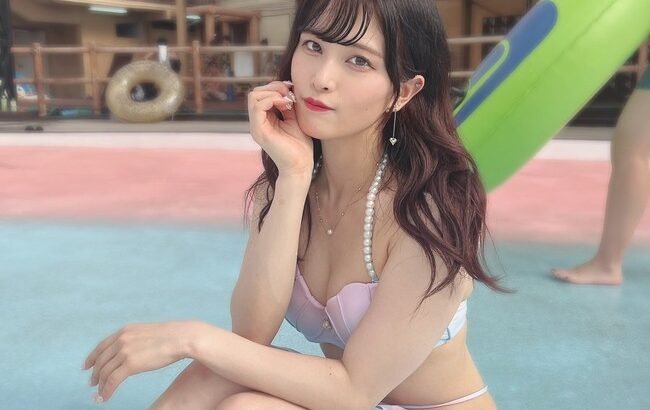 元AKB48田北香世子が水着画像を投稿「3年ぶりにプール行けた」【かよよん】