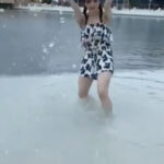【SKE48】坂本真凛が水着で流れるプールをひとり占め！