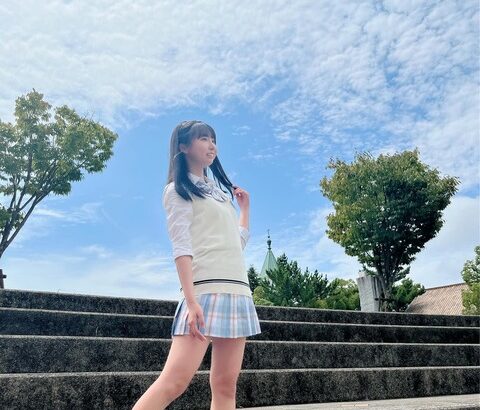 【SKE48】平野百菜「夏っぽい制服衣装が、お気に入りです。。」