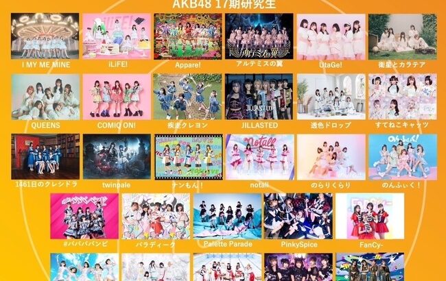 【朗報】AKB48 17期研究生が「Funpalフェス Vol.2」に出演！！！