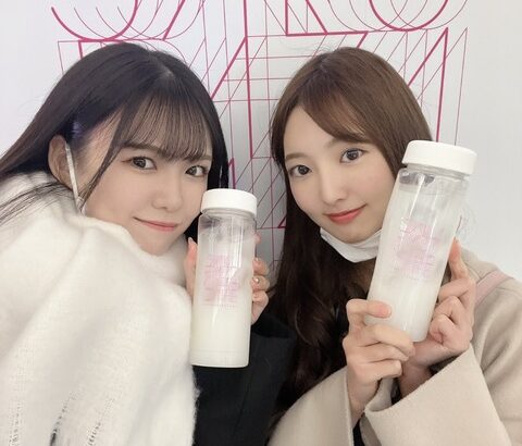 【SKE48】岡本彩夏と藤本冬香が“櫻坂46”の櫻坂カフェに！！！