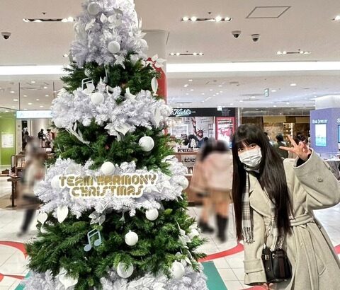 【SKE48】クリスマスツリーを楽しむ林美澪が可愛すぎる！！！