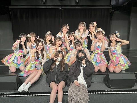 【SKE48】荒野姫楓と入内嶋涼が公演見学に！！！