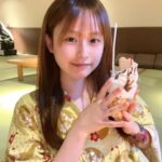 【SKE48】西井美桜「大江戸温泉  お風呂上がりに海鮮丼食べたあとのアイスです」