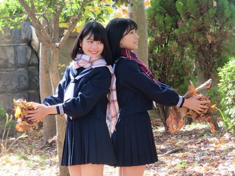 【SKE48】卒業前に林美澪と杉山歩南の“みーなん”のこういう制服写真集欲しかったな…