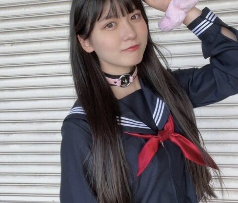 SKE48林美澪ちゃんのセーラー服にチョーカーがかわいすぎる