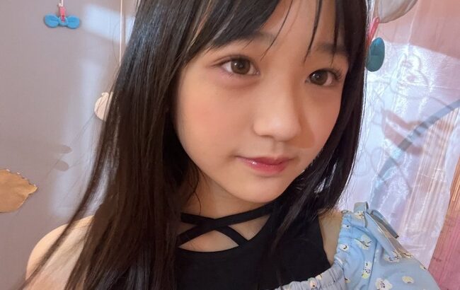 肩出し石松結菜ちゃん（11歳）が可愛いい！！【HKT48ゆいちゃん】