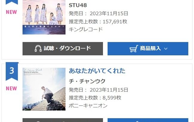 STU48前作より4万枚減… 10thシングル「君は何を後悔するのか？」初日売上157,691枚！