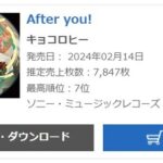 キョコロヒーデビューシングル「After you!」オリコン初週売上7,847枚で大爆死したけど、原因は何？【日向坂46・齊藤京子×ヒコロヒー】