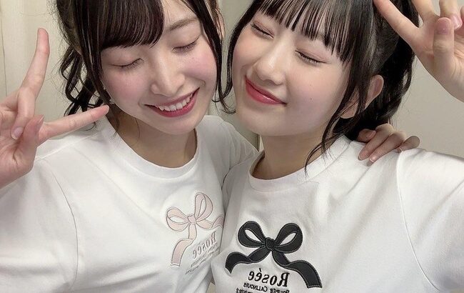 徳川のＴシャツの胸の部分が苦しそう？【AKB48徳永羚海・坂川陽香】