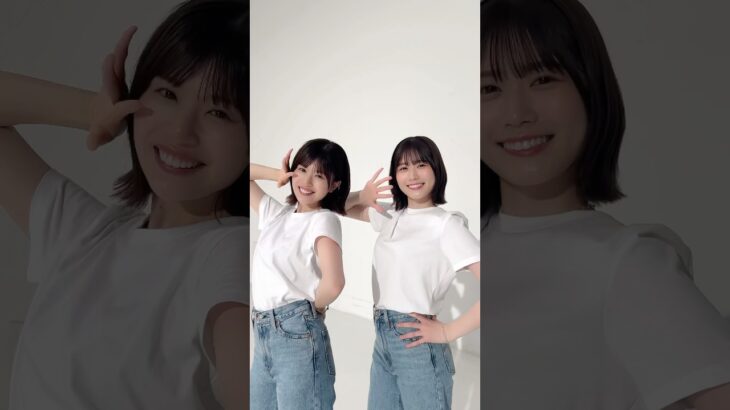 日向坂46 12thシングル「#絶対的第六感」 #丹生明里 & #松田好花 のミュージックビデオダンスVer.を公開しちゃいます🐸🐙🩵 #日向坂46_絶対的第六感 #日向坂46