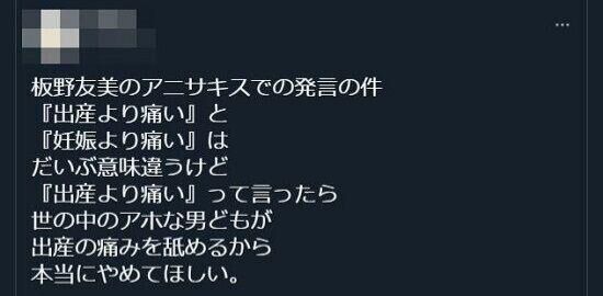 板野友美「出産よりアニサキスの方が痛かった」←フェミさん顔を真っ赤にして大激怒・・・【元AKB48ともちん】