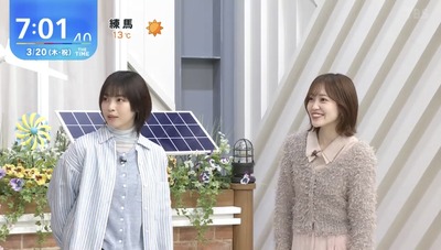 【櫻坂46】松田里奈、西野七瀬と初共演の様子がこちら！【THE TIME,】