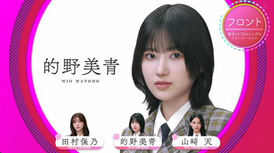 【速報】櫻坂46新センターは的野美青！12thシングル選抜メンバーがこちら【Make or Break】