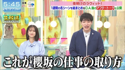 【櫻坂46】川島さん「これが櫻坂の仕事の取り方」【ラヴィット!】