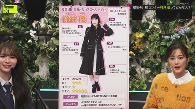 【櫻坂46】村井優特集、プロフィールにまさかの弱点が掲載【Venue101】