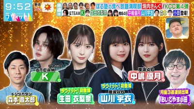 【速報】櫻坂46山川宇衣が『ラヴィット!』初出演！！！