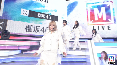 櫻坂46、白新衣装でMステ階段降りに登場！！！