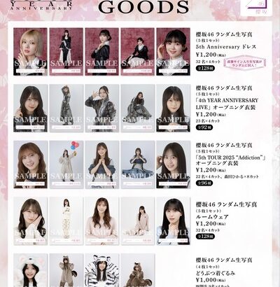 【櫻坂46】この5thアニラグッズ、めちゃくちゃ売れそう…