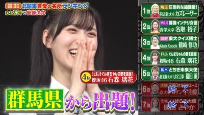 【櫻坂46】石森璃花『Qさま』初出演で大健闘！！！