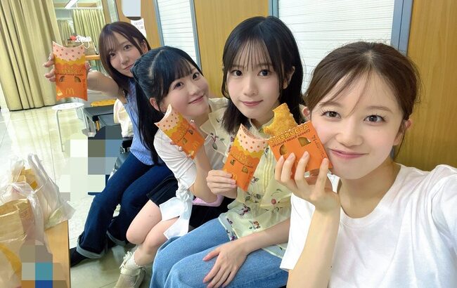 【朗報】AKB48メンバー、続々とマクドナルドを食べ始める！これはメンバー全員乗っかってくる流れか？