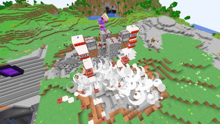 TNT職人が拠点の天井を大爆発させてみた結果ｗｗ PART154【マイクラ】