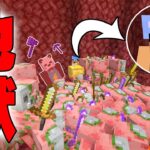 【緊急事態】怒ったピグリンの巣に落ちて大ピンチ！！PART291【マイクラ】