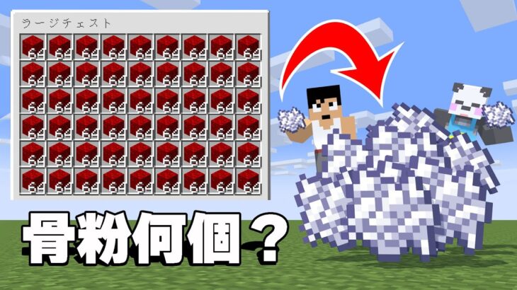 【検証】10000個のブロックで骨粉はいくつ作れるのか？！PART229【マイクラ.アツクラ】