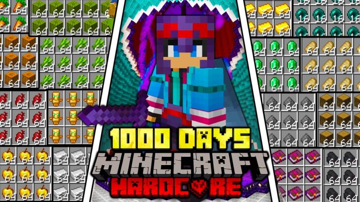 伝説の1000日ハードコアサバイバルをやってみた　総集編【1000days】【 マイクラ / マインクラフト 】