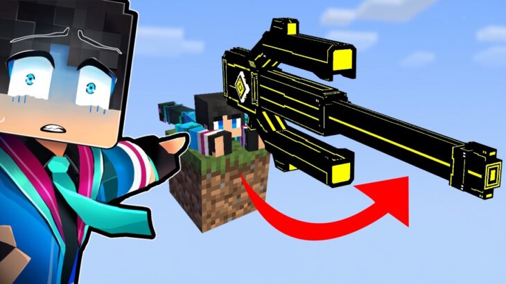 チート銃ワンブロックを本気でクリアしようとした結果【 マイクラ / マインクラフト 】