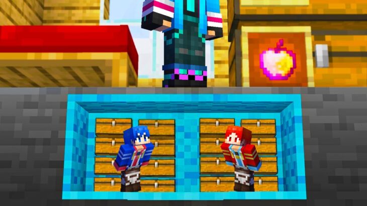 友達のベッドの中に住み着いてお宝を盗む【 マイクラ / マインクラフト 】