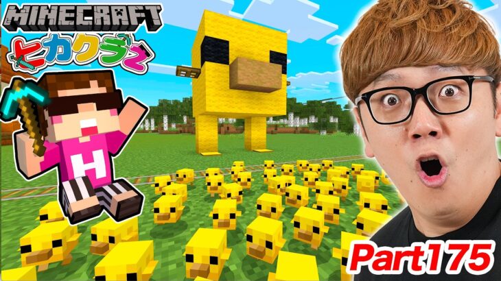 【マインクラフト】大型アプデきたー!! 大量ヒヨコサイコパス鬼ごっこ装置作ってみたw【ヒカクラ2 – Part175】