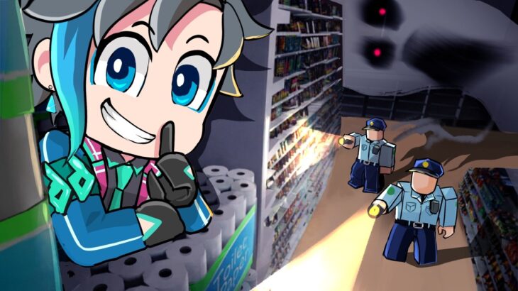 夜のスーパーマーケットに閉じ込められた結果…【ロブロックス 】