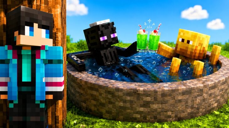 プレイヤーがいない間にマイクラのMOBは何をしているのか？【 マイクラ / マインクラフト 】