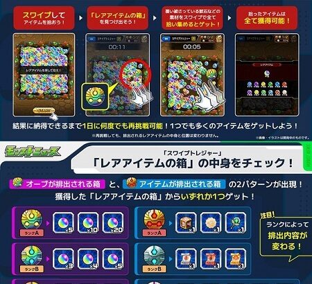 【モンスト】期間限定スワイプトレジャー開催！号外ｸﾙ━━━(ﾟ∀ﾟ)━━━!?みんなの反応