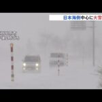 日本海側中心に大雪 東京は初雪