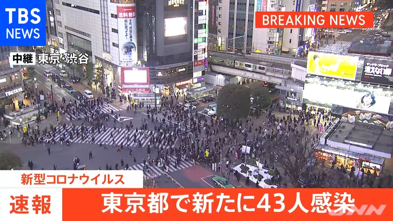 東京都で43人の感染発表、6日連続で30人を上回る