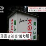 防犯カメラに罰当たり犯行の瞬間　神社にナゾ落書き(2021年12月26日)