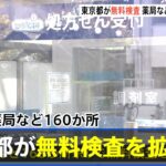東京都が無料検査を拡充 新たに薬局など１６０か所