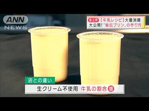 老舗洋菓子店が“秘伝プリン”の作り方を大公開！　牛乳の大量廃棄問題で(2021年12月27日)