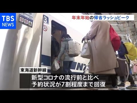 年末年始の帰省ラッシュピーク 東京駅も混雑