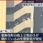 東京・歌舞伎町の路上で男児死亡　ホテルから転落か