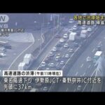 高速道路で“帰省ラッシュ”　東名下り37キロ渋滞(2021年12月29日)